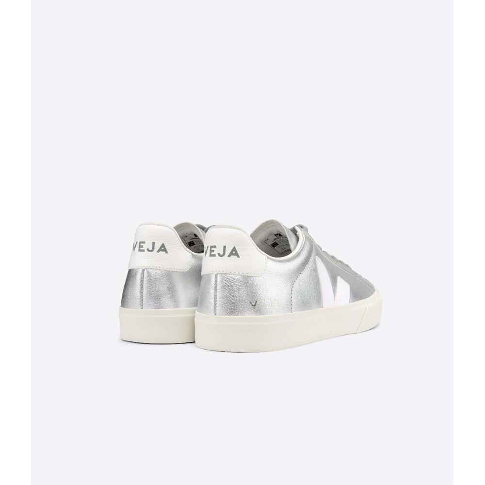 Veja CAMPO CHROMEFREE Low Tops Sneakers Dame Sølv | NO 600AHK